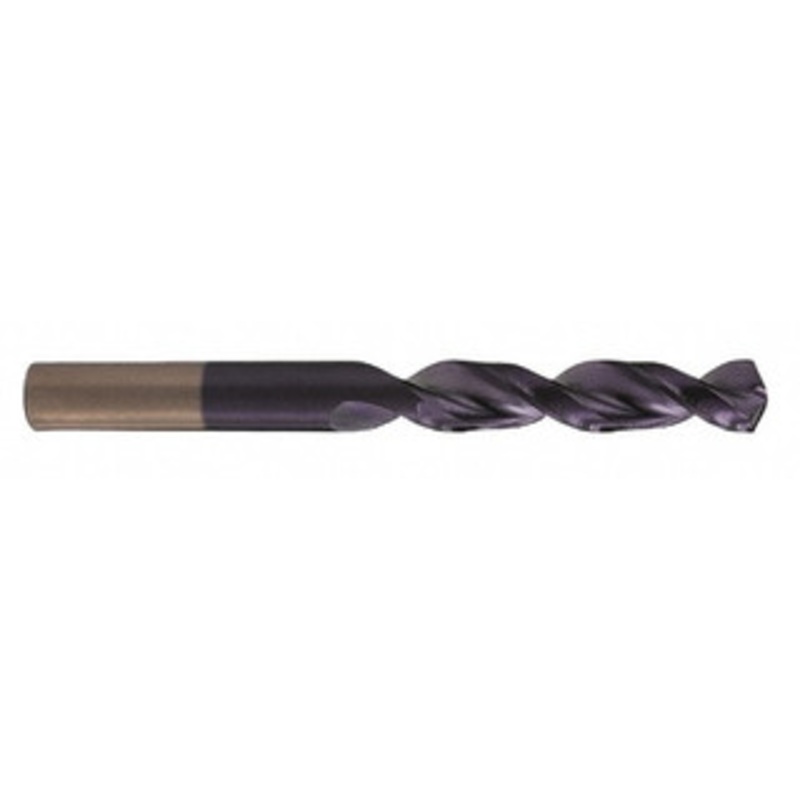 Cleveland Twist Drill #10 135 Parabolic Flute Cobalt Screw Machine Drill Bit TiAlN Finish, Right Hand Cut, 1-3/16 Flute Length, 2-1/4 OAL, Split Point, Straight Shank C15100 – 75907055