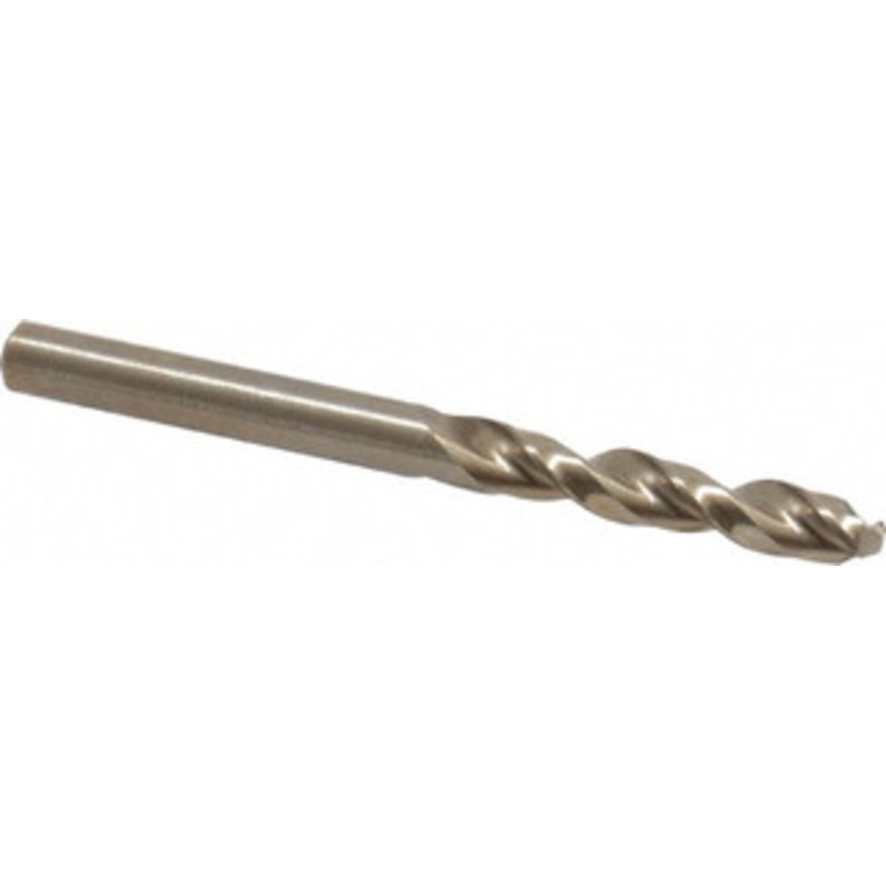 Cleveland Twist Drill #14 135 Parabolic Flute Cobalt Screw Machine Drill Bit Oxide/Gold Finish, Right Hand Cut, 1-1/8 Flute Length, 2-3/16 OAL, Split Point, Straight Shank C14254 – 75786830