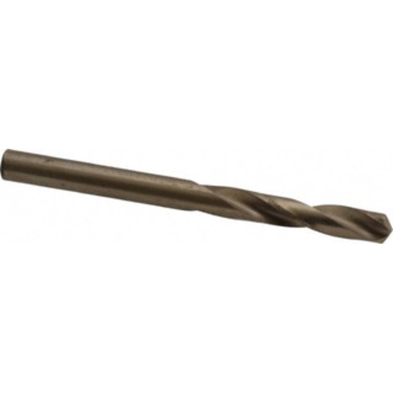 Cleveland Twist Drill #14 135 Spiral Flute Cobalt Screw Machine Drill Bit Oxide/Gold Finish, Right Hand Cut, 1-1/8 Flute Length, 2-3/16 OAL, Split Point, Straight Shank C14607 – 63793145