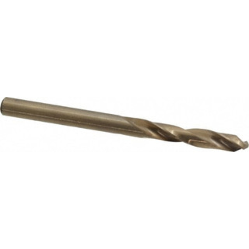 Cleveland Twist Drill #17 135 Spiral Flute Cobalt Screw Machine Drill Bit Oxide/Gold Finish, Right Hand Cut, 1-1/8 Flute Length, 2-3/16 OAL, Split Point, Straight Shank C14601 – 63793178