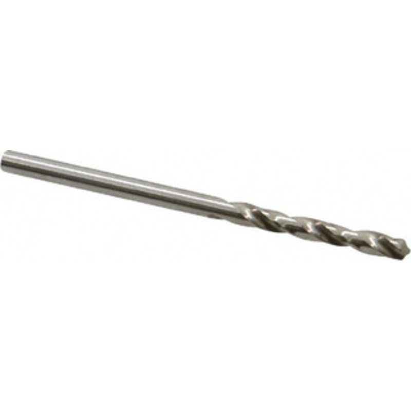 Cleveland Twist Drill #37 118 Spiral Flute High Speed Steel Screw Machine Drill Bit Bright Finish, Right Hand Cut, 13/16 Flute Length, 1-13/16 OAL, Standard Point, Straight Shank C04414 – 63706378