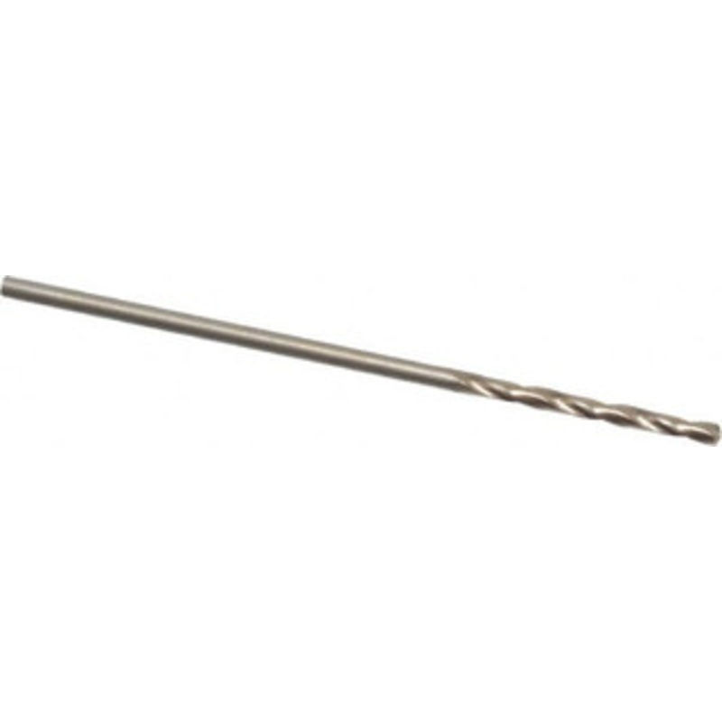 Cleveland Twist Drill #58 135 Spiral Flute Cobalt Screw Machine Drill Bit Oxide/Gold Finish, Right Hand Cut, 1/2 Flute Length, 1-3/8 OAL, Split Point, Straight Shank C14504 – 63793582
