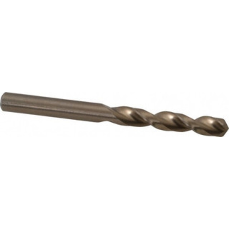 Cleveland Twist Drill #9 135 Parabolic Flute Cobalt Screw Machine Drill Bit Oxide/Gold Finish, Right Hand Cut, 1-3/16 Flute Length, 2-1/4 OAL, Split Point, Straight Shank C14249 – 75786780