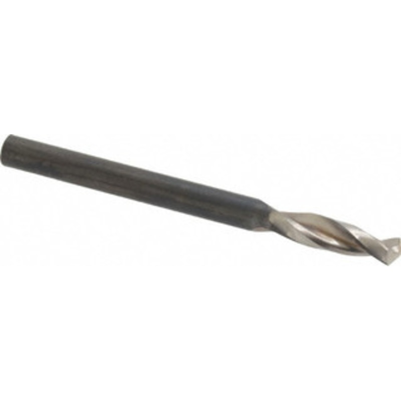 Guhring #20 130 Parabolic Flute High Speed Steel Screw Machine Drill Bit Bright Finish, Right Hand Cut, 7/8 Flute Length, 2-5/32 OAL, Standard Point, Straight Shank 9005520040900 – 85775203
