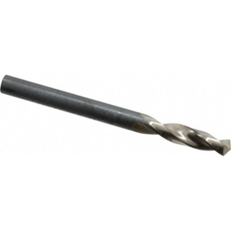 Guhring #8 130 Parabolic Flute High Speed Steel Screw Machine Drill Bit Bright Finish, Right Hand Cut, 1-1/32 Flute Length, 2-7/16 OAL, Standard Point, Straight Shank 9005520050600 – 85775088