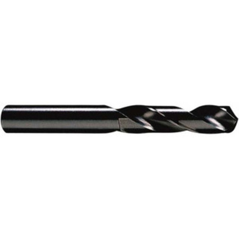 Hertel #1 118 Spiral Flute High Speed Steel Screw Machine Drill Bit Oxide Finish, Right Hand Cut, 1-5/16 Flute Length, 2-7/16 OAL, Standard Point, Straight Shank 61699039 – 61699039