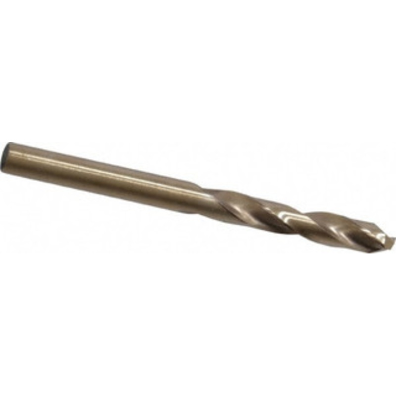 Hertel #15 135 Spiral Flute Cobalt Screw Machine Drill Bit Bright Finish, Right Hand Cut, 1-1/8 Flute Length, 2-3/16 OAL, Split Point, Straight Shank 74130667 – 74130667