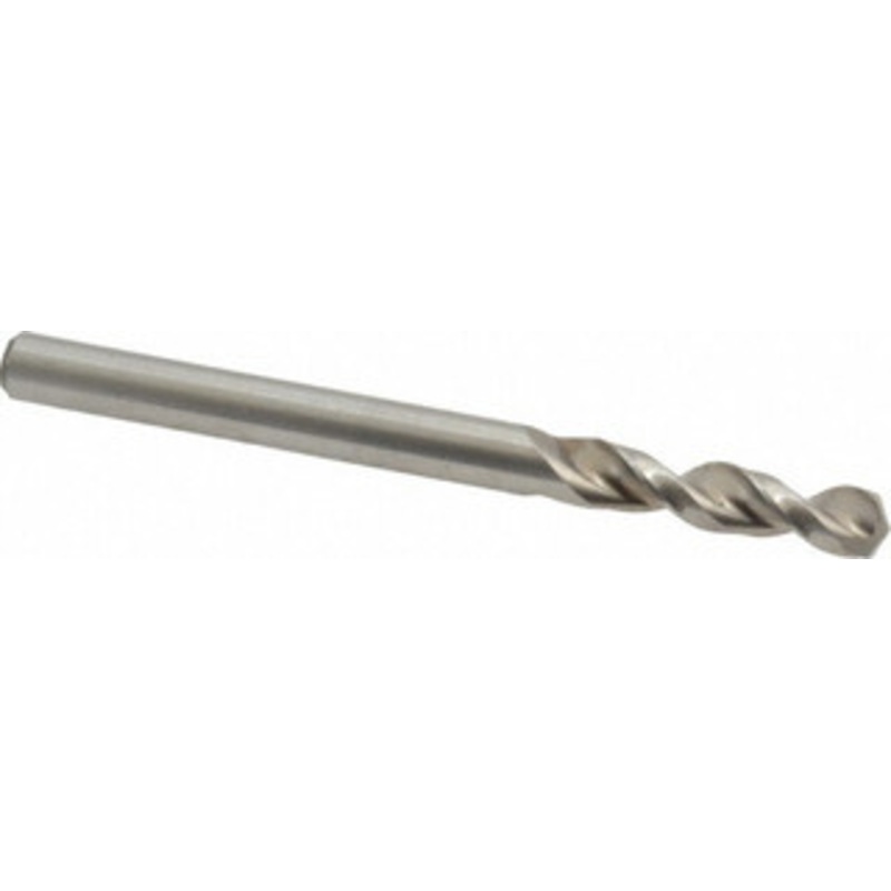 Accupro #11 130 Parabolic Flute Cobalt Screw Machine Drill Bit Bright Finish, Right Hand Cut, 1.024 Flute Length, 2.441 OAL, Split Point, Straight Shank 1630485-AC – 01332063