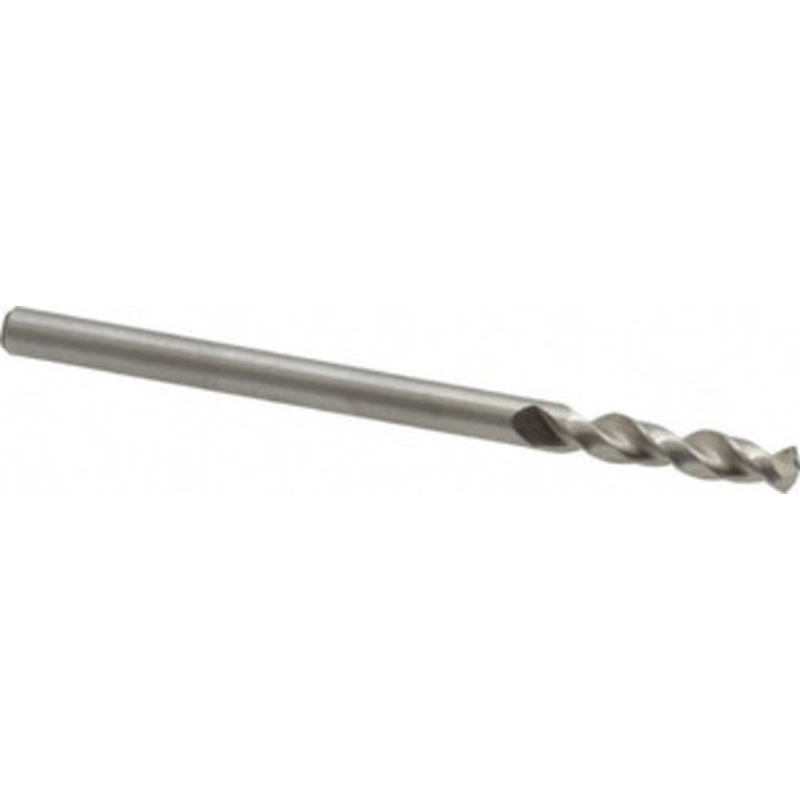 Accupro #31 130 Parabolic Flute Cobalt Screw Machine Drill Bit Bright Finish, Right Hand Cut, 0.709 Flute Length, 1.929 OAL, Split Point, Straight Shank 1630305-AC – 01331610
