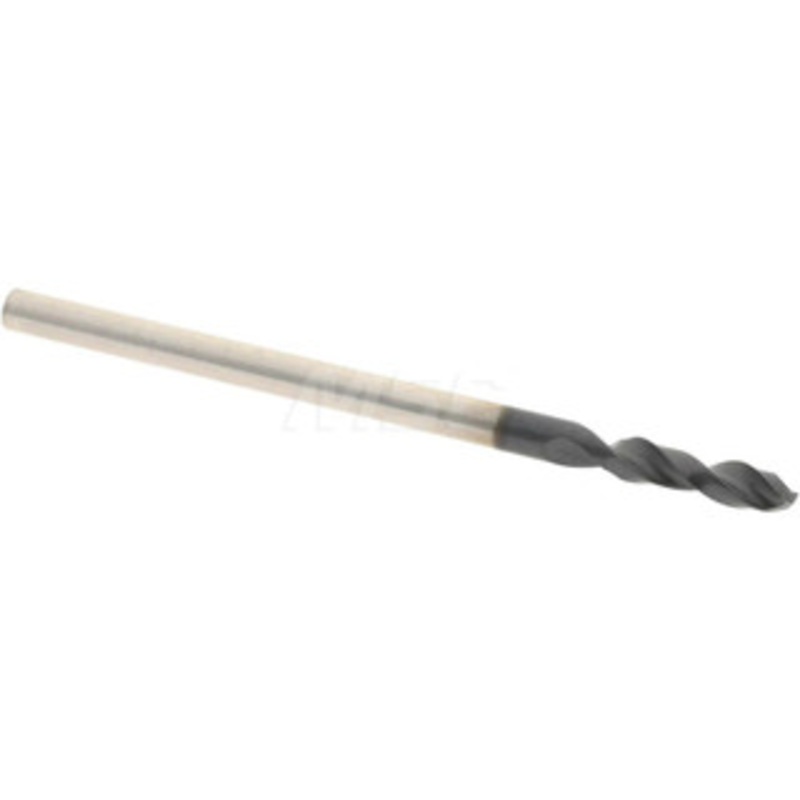Accupro #47 130 Parabolic Flute Cobalt Screw Machine Drill Bit TiAlN Finish, Right Hand Cut, 0.472 Flute Length, 1.496 OAL, Split Point, Straight Shank 1630199A-AC – 01348150