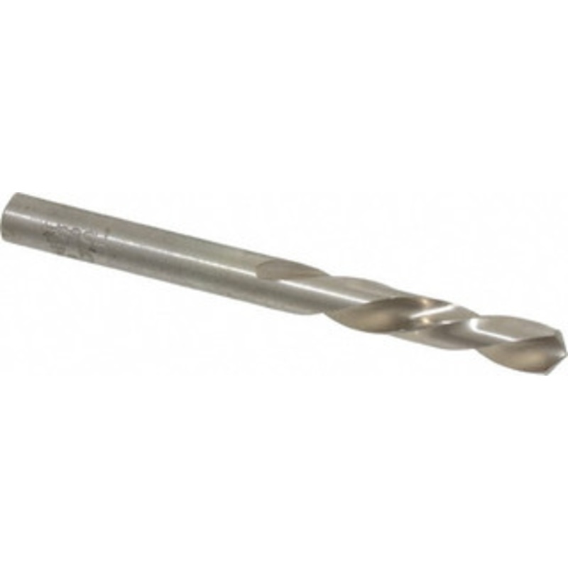 Chicago-Latrobe #2 118 Spiral Flute High Speed Steel Screw Machine Drill Bit Bright Finish, Left Hand Cut, 1-5/16 Flute Length, 2-7/16 OAL, Standard Point, Straight Shank 49072 – 81351025