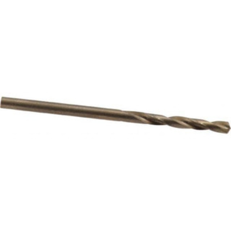 Cleveland Twist Drill #39 135 Spiral Flute Cobalt Screw Machine Drill Bit Oxide/Gold Finish, Right Hand Cut, 13/16 Flute Length, 1-13/16 OAL, Split Point, Straight Shank C14556 – 63793392