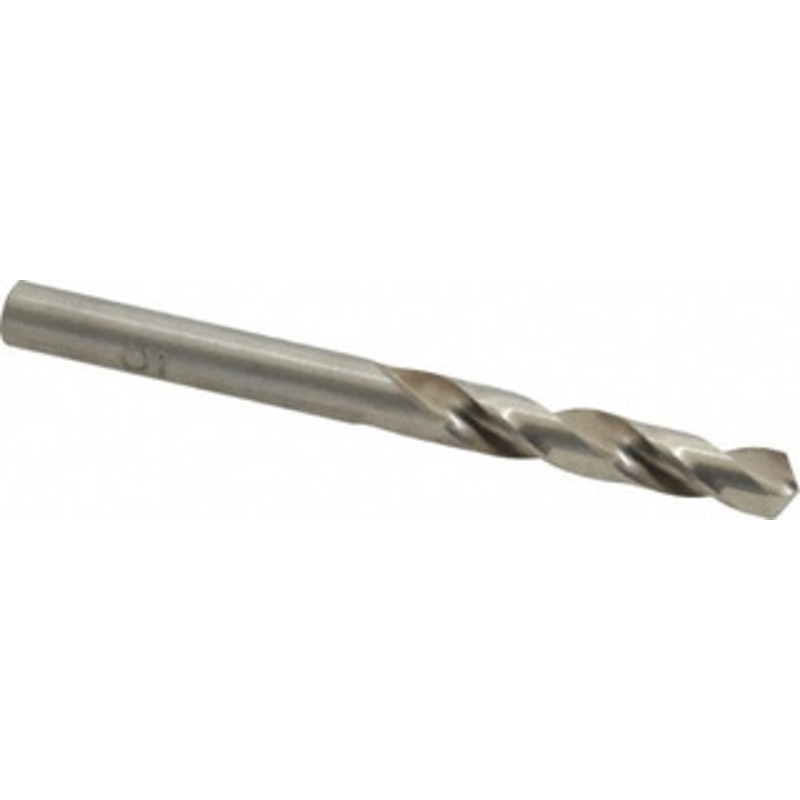 Cleveland Twist Drill #5 118 Spiral Flute High Speed Steel Screw Machine Drill Bit Bright Finish, Right Hand Cut, 1-1/4 Flute Length, 2-3/8 OAL, Standard Point, Straight Shank C04484 – 63706055