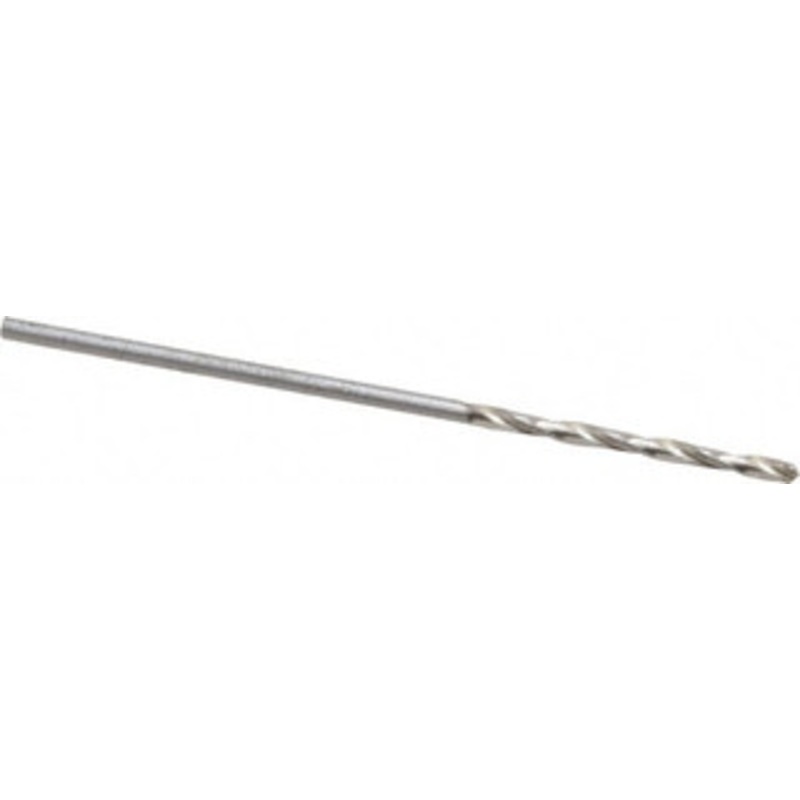 Cleveland Twist Drill #60 118 Spiral Flute High Speed Steel Screw Machine Drill Bit Bright Finish, Right Hand Cut, 1/2 Flute Length, 1-3/8 OAL, Standard Point, Straight Shank C04356 – 63706600