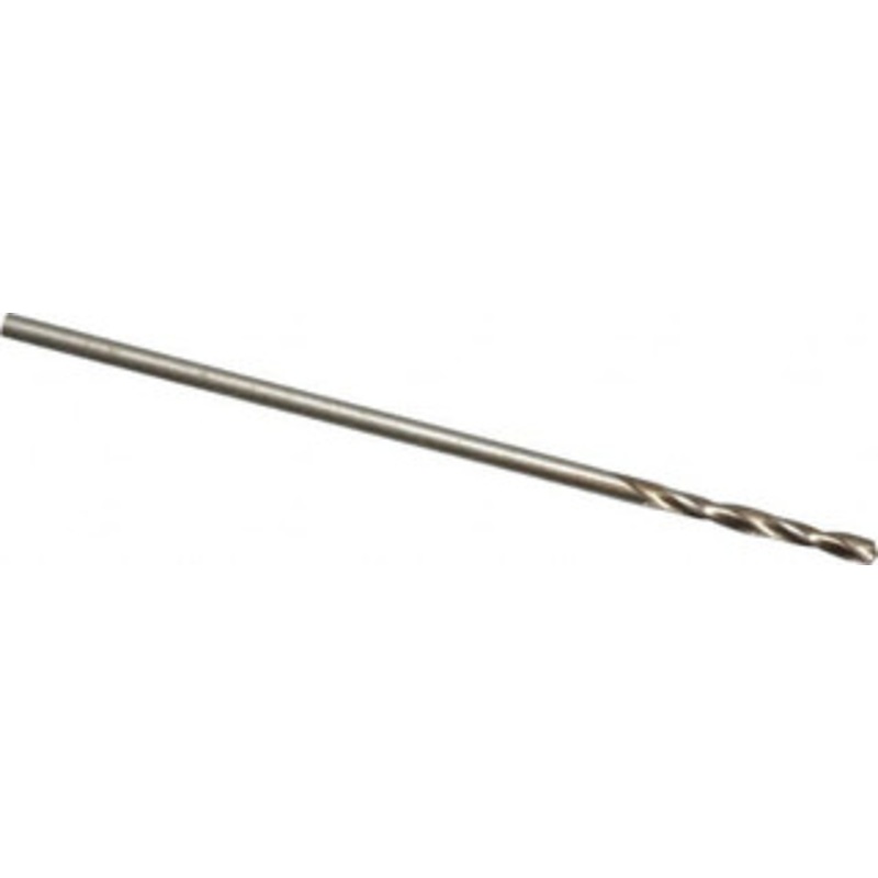 Cleveland Twist Drill #60 135 Spiral Flute Cobalt Screw Machine Drill Bit Oxide/Gold Finish, Right Hand Cut, 1/2 Flute Length, 1-3/8 OAL, Split Point, Straight Shank C14501 – 63793608