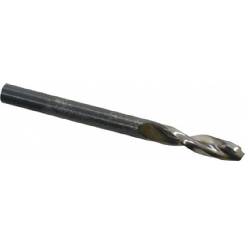 Guhring #10 130 Parabolic Flute High Speed Steel Screw Machine Drill Bit Bright Finish, Right Hand Cut, 1-1/32 Flute Length, 2-7/16 OAL, Standard Point, Straight Shank 9005520049200 – 85775104