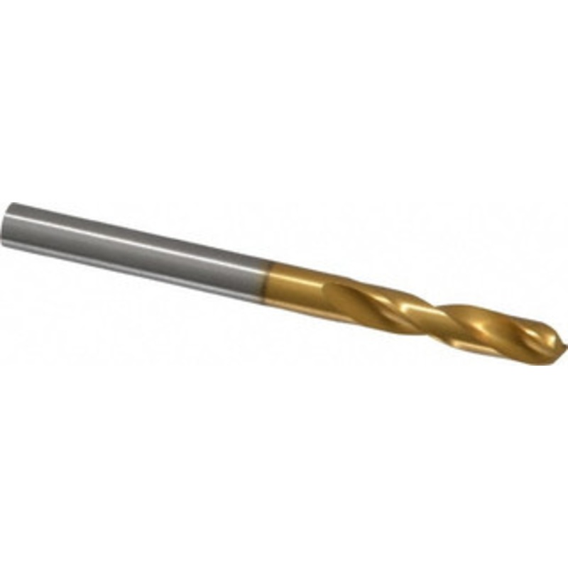 Guhring #4 130 Parabolic Flute Cobalt Screw Machine Drill Bit TiN Finish, Right Hand Cut, 28mm Flute Length, 66mm OAL, Standard Point, Straight Shank 9006590053100 – 88415260