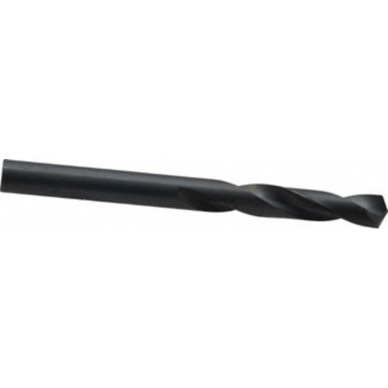 Hertel #3 135 Spiral Flute High Speed Steel Screw Machine Drill Bit Oxide Finish, Right Hand Cut, 1-1/4 Flute Length, 2-3/8 OAL, Split Point, Straight Shank 2386100 – 02386100