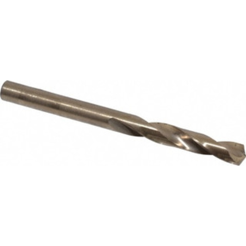 Chicago-Latrobe #12 135 Spiral Flute Cobalt Screw Machine Drill Bit Oxide/Gold Finish, Right Hand Cut, 1-3/16 Flute Length, 2-1/4 OAL, Split Point, Straight Shank 50867 – 81372120