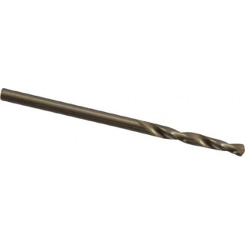 Chicago-Latrobe #43 135 Spiral Flute Cobalt Screw Machine Drill Bit Oxide/Gold Finish, Right Hand Cut, 3/4 Flute Length, 1-3/4 OAL, Split Point, Straight Shank 50898 – 81372435