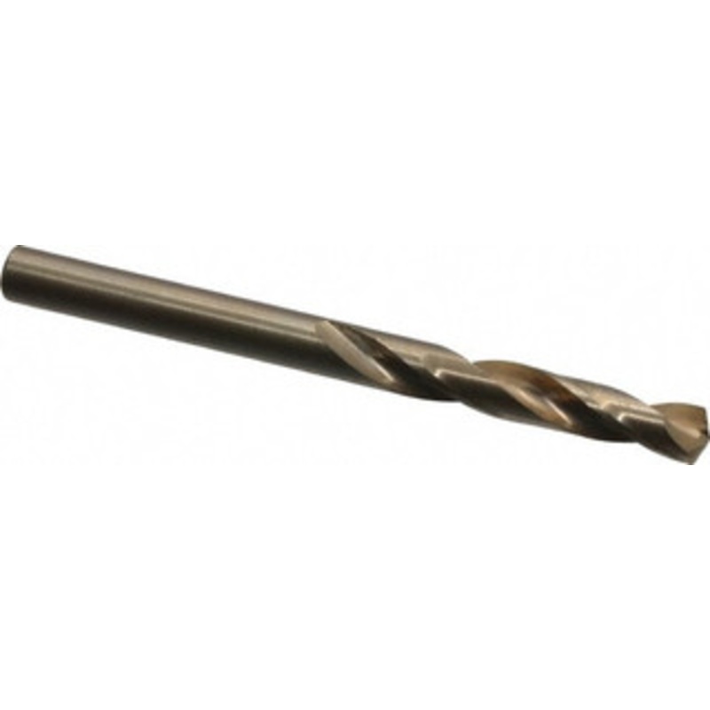 Cleveland Twist Drill #15 135 Spiral Flute Cobalt Screw Machine Drill Bit Oxide/Gold Finish, Right Hand Cut, 1-1/8 Flute Length, 2-3/16 OAL, Split Point, Straight Shank C14605 – 63793152