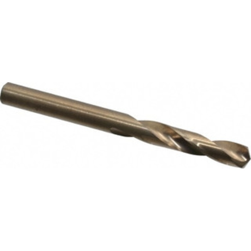 Cleveland Twist Drill #2 135 Spiral Flute Cobalt Screw Machine Drill Bit Oxide/Gold Finish, Right Hand Cut, 1-5/16 Flute Length, 2-7/16 OAL, Split Point, Straight Shank C14632 – 63793020