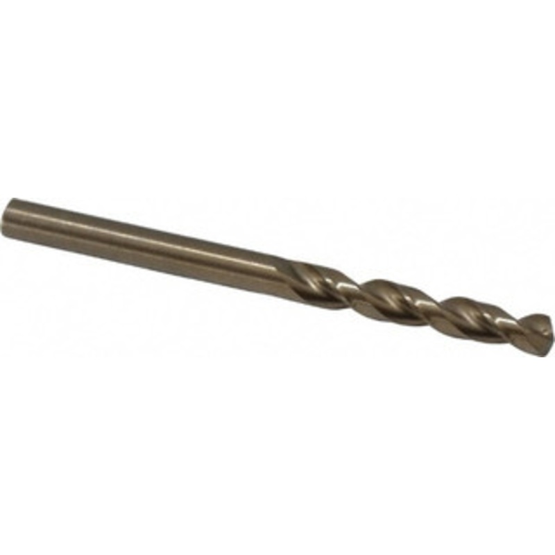 Cleveland Twist Drill #23 135 Parabolic Flute Cobalt Screw Machine Drill Bit Oxide/Gold Finish, Right Hand Cut, 1 Flute Length, 2-1/16 OAL, Split Point, Straight Shank C14263 – 75786921