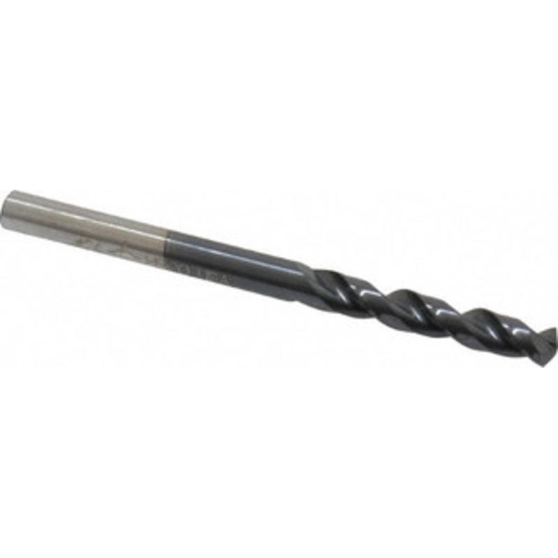Cleveland Twist Drill #24 135 Parabolic Flute Cobalt Screw Machine Drill Bit TiAlN Finish, Right Hand Cut, 1 Flute Length, 2-1/16 OAL, Split Point, Straight Shank C15114 – 75910224
