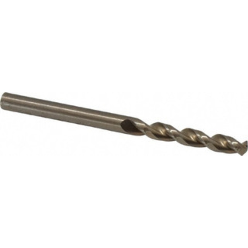 Cleveland Twist Drill #27 135 Parabolic Flute Cobalt Screw Machine Drill Bit Oxide/Gold Finish, Right Hand Cut, 1 Flute Length, 2-1/16 OAL, Split Point, Straight Shank C14267 – 75786962
