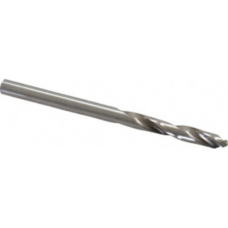 Cleveland Twist Drill #27 135 Spiral Flute High Speed Steel Screw Machine Drill Bit Bright Finish, Right Hand Cut, 1 Flute Length, 2-1/16 OAL, Split Point, Straight Shank C70331 – 74332602
