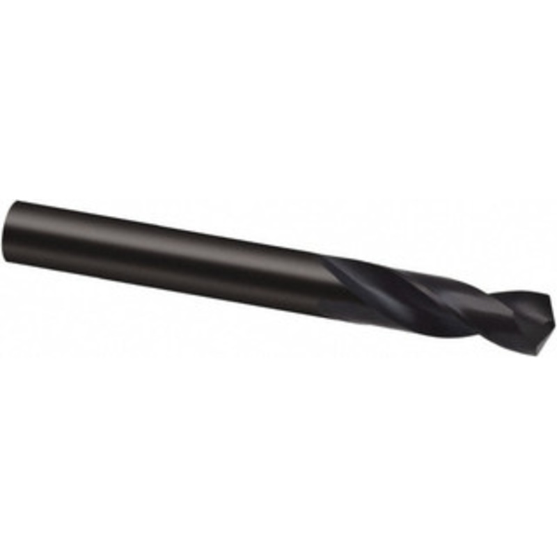 Guhring #10 130 Spiral Flute Cobalt Screw Machine Drill Bit Oxide Finish, Right Hand Cut, 26mm Flute Length, 62mm OAL, Cone Relief Point, Straight Shank 9003290049200 – 60071107