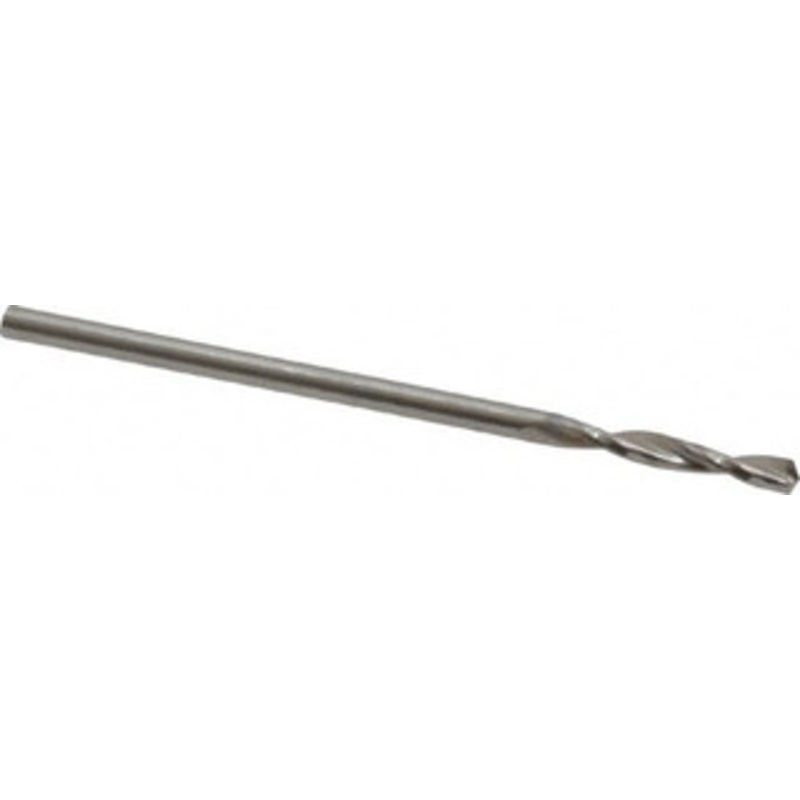 Guhring #54 130 Parabolic Flute High Speed Steel Screw Machine Drill Bit Bright Finish, Right Hand Cut, 9mm Flute Length, 32mm OAL, Standard Point, Straight Shank 9005520014000 – 85775542