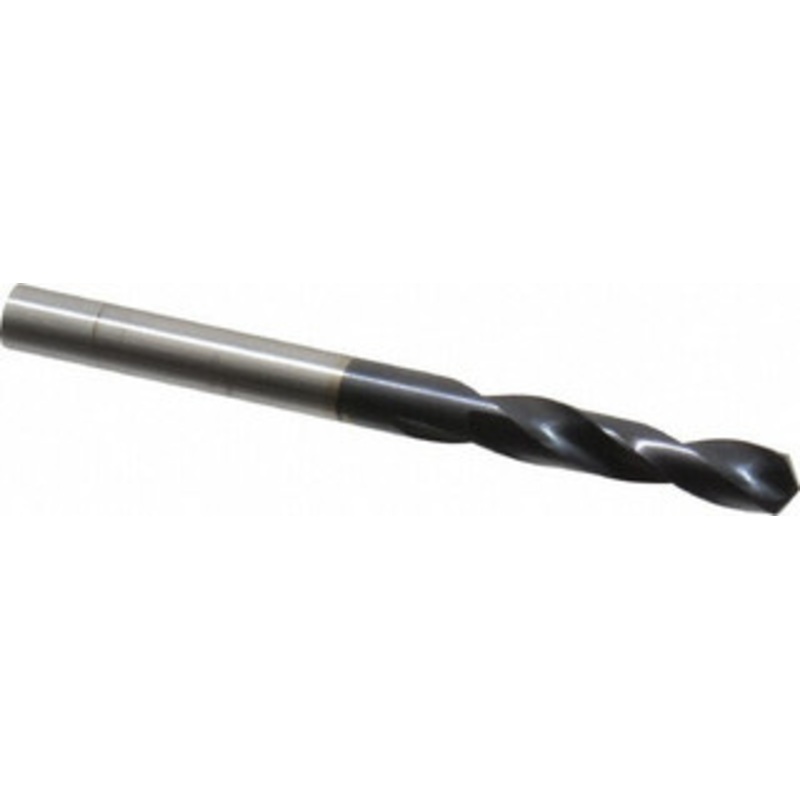 Hertel #13 135 Spiral Flute Cobalt Screw Machine Drill Bit TiAlN Finish, Right Hand Cut, 1-1/8 Flute Length, 2-3/16 OAL, Split Point, Straight Shank 74132101 – 74132101