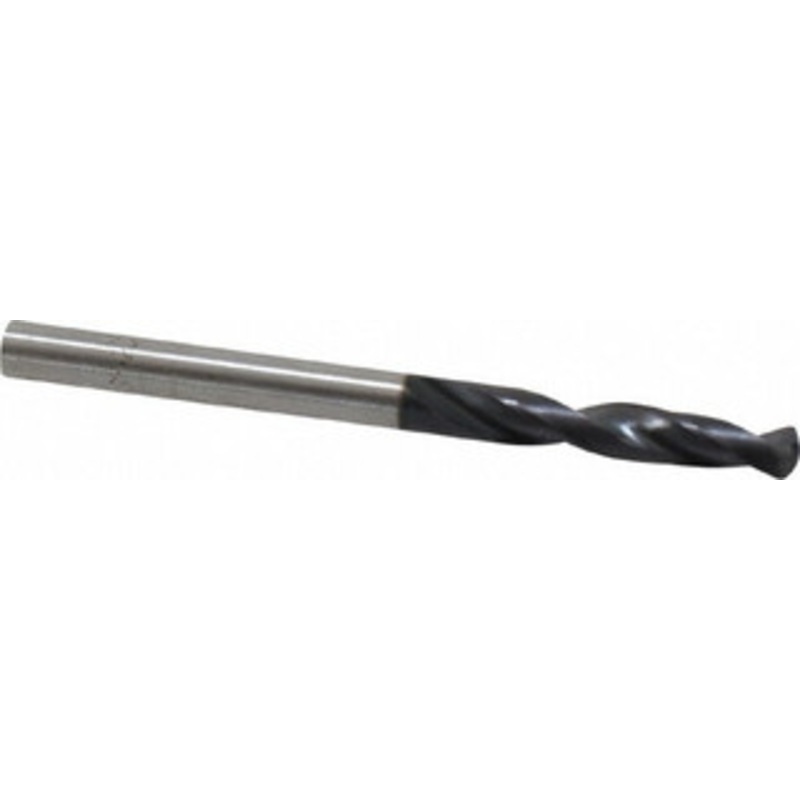 Hertel #28 135 Spiral Flute Cobalt Screw Machine Drill Bit TiAlN Finish, Right Hand Cut, 15/16 Flute Length, 1-15/16 OAL, Split Point, Straight Shank 74132259 – 74132259