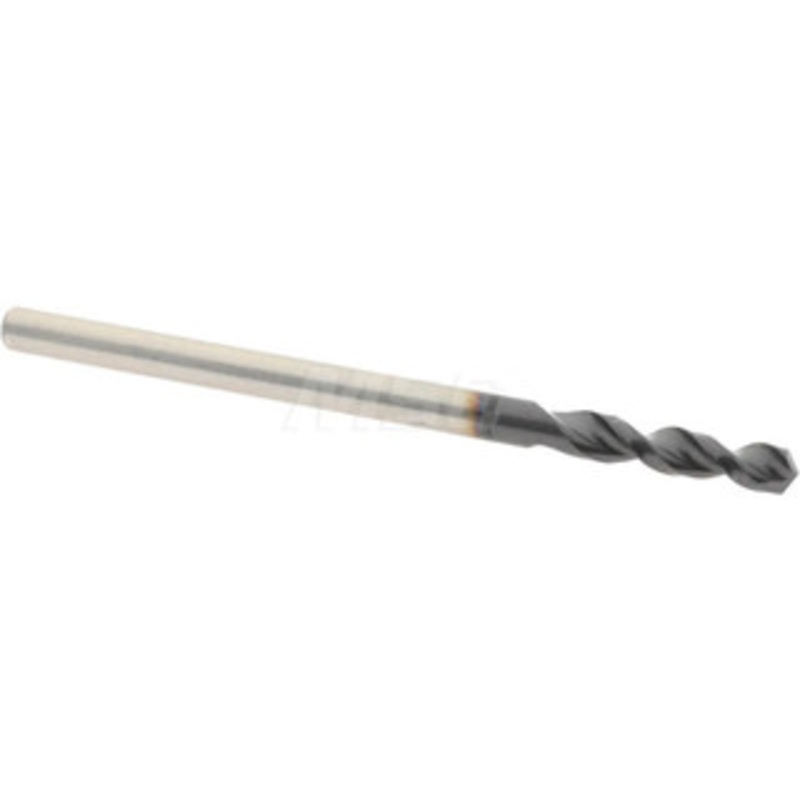 Accupro #40 130 Parabolic Flute Cobalt Screw Machine Drill Bit TiAlN Finish, Right Hand Cut, 0.551 Flute Length, 1.693 OAL, Split Point, Straight Shank 1630249A-AC – 01348341