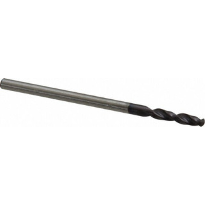 Accupro #42 130 Parabolic Flute Cobalt Screw Machine Drill Bit TiAlN Finish, Right Hand Cut, 0.551 Flute Length, 1.693 OAL, Split Point, Straight Shank 1630237A-AC – 01348283
