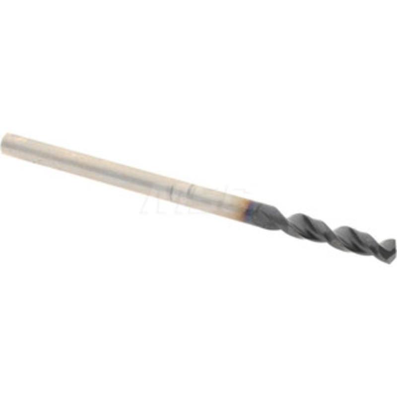 Accupro #43 130 Parabolic Flute Cobalt Screw Machine Drill Bit TiAlN Finish, Right Hand Cut, 0.512 Flute Length, 1.575 OAL, Split Point, Straight Shank 1630226A-AC – 01348259