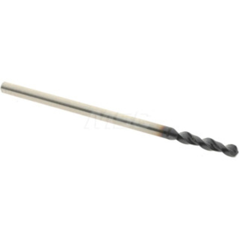 Accupro #52 130 Parabolic Flute Cobalt Screw Machine Drill Bit TiAlN Finish, Right Hand Cut, 0.394 Flute Length, 1.339 OAL, Split Point, Straight Shank 1630161A-AC – 01348036