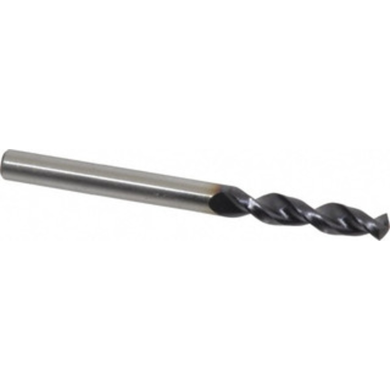 Accupro #7 130 Parabolic Flute Cobalt Screw Machine Drill Bit TiAlN Finish, Right Hand Cut, 1.024 Flute Length, 2.441 OAL, Split Point, Straight Shank 1630511A-AC – 01349059