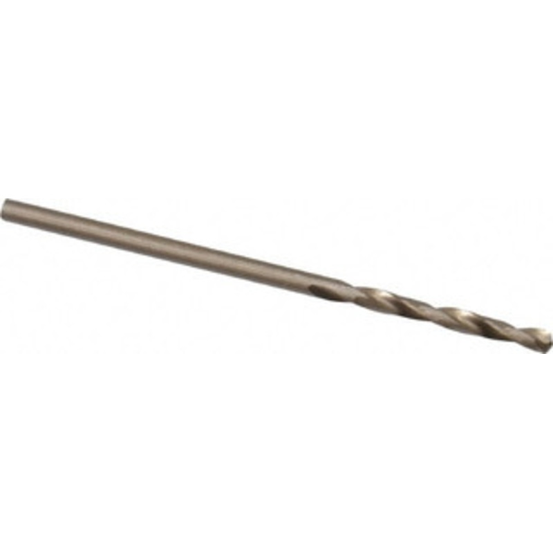 Chicago-Latrobe #50 135 Spiral Flute Cobalt Screw Machine Drill Bit Oxide/Gold Finish, Right Hand Cut, 11/16 Flute Length, 1-11/16 OAL, Split Point, Straight Shank 50905 – 81372500