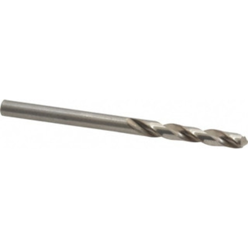 Cleveland Twist Drill #27 118 Spiral Flute High Speed Steel Screw Machine Drill Bit Bright Finish, Right Hand Cut, 1 Flute Length, 2-1/16 OAL, Standard Point, Straight Shank C04439 – 63706279