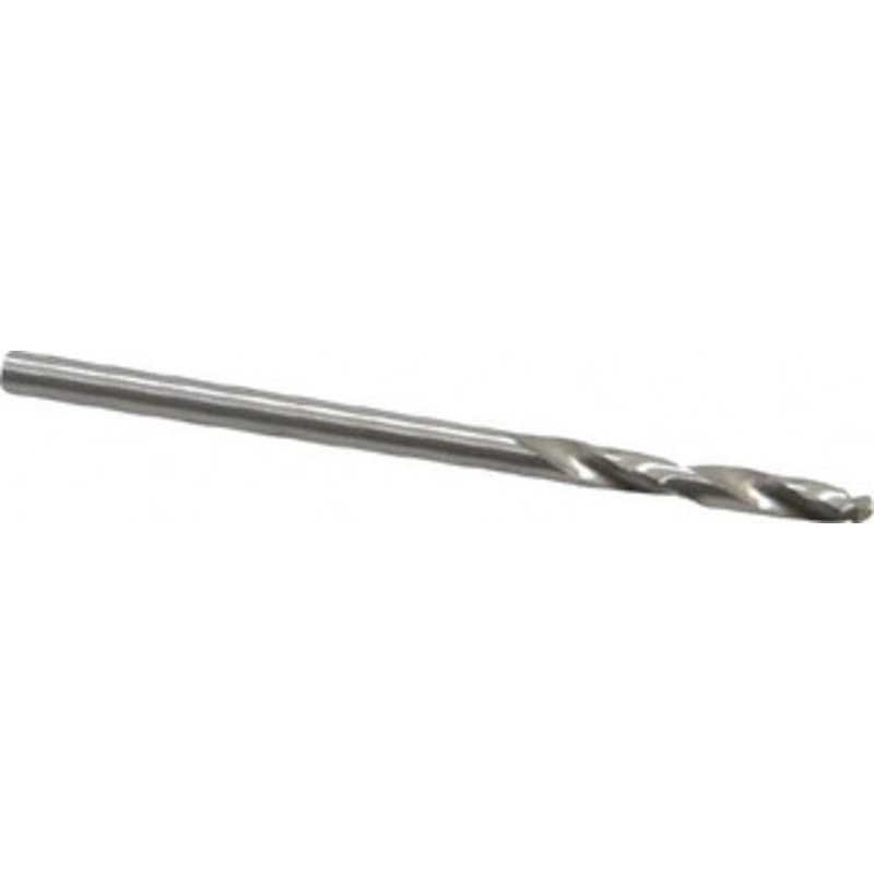 Cleveland Twist Drill #42 135 Spiral Flute High Speed Steel Screw Machine Drill Bit Bright Finish, Right Hand Cut, 3/4 Flute Length, 1-3/4 OAL, Split Point, Straight Shank C70346 – 74332743