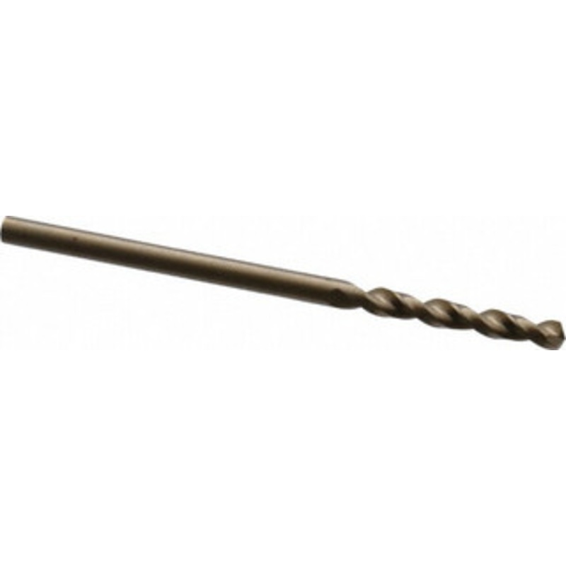 Cleveland Twist Drill #43 135 Parabolic Flute Cobalt Screw Machine Drill Bit Oxide/Gold Finish, Right Hand Cut, 3/4 Flute Length, 1-3/4 OAL, Split Point, Straight Shank C14309 – 76928449