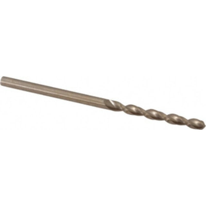 Cleveland Twist Drill #44 135 Parabolic Flute Cobalt Screw Machine Drill Bit Oxide/Gold Finish, Right Hand Cut, 3/4 Flute Length, 1-3/4 OAL, Split Point, Straight Shank C14310 – 76928456
