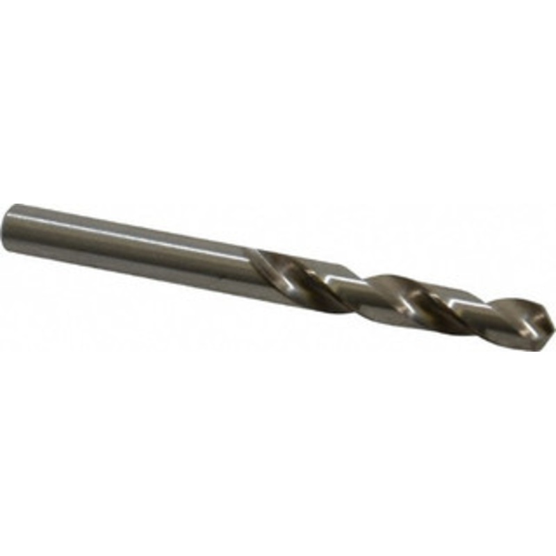 Cleveland Twist Drill #8 118 Spiral Flute High Speed Steel Screw Machine Drill Bit Bright Finish, Right Hand Cut, 1-3/16 Flute Length, 2-1/4 OAL, Standard Point, Straight Shank C04478 – 63706089