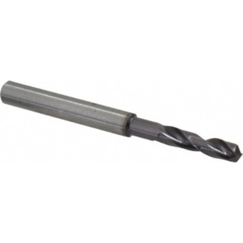 Guhring #13 140 Spiral Flute Solid Carbide Screw Machine Drill Bit FIREX Finish, Right Hand Cut, 24mm Flute Length, 66mm OAL, SU Point, Straight Shank 9055140047000 – 81439366