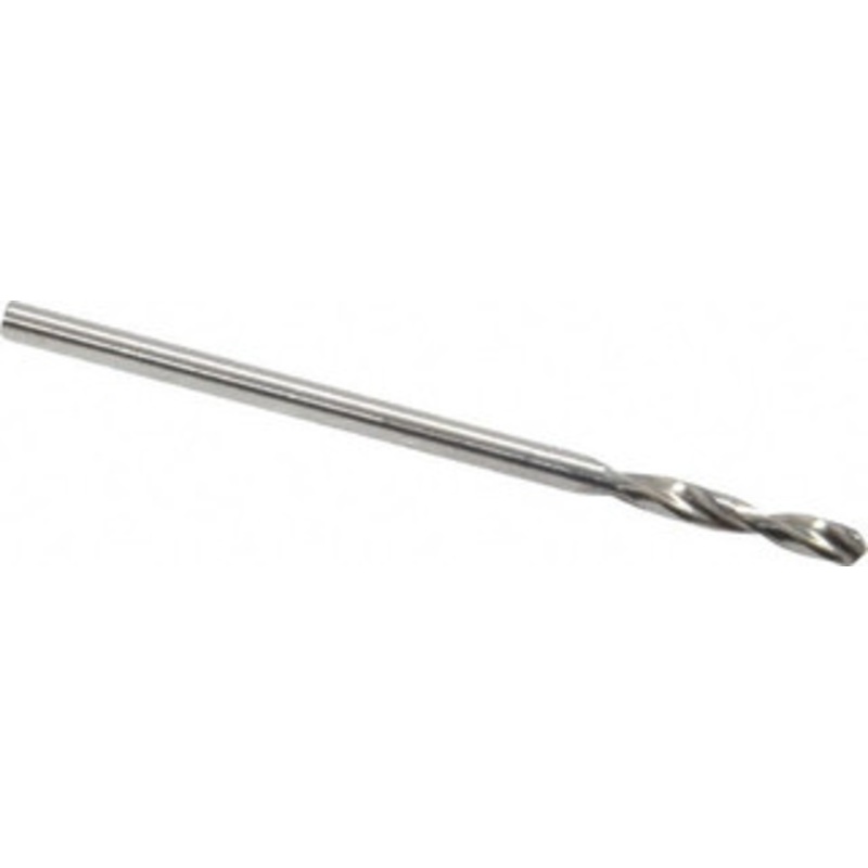Guhring #52 130 Parabolic Flute High Speed Steel Screw Machine Drill Bit Bright Finish, Right Hand Cut, 25/64 Flute Length, 1-11/32 OAL, Standard Point, Straight Shank 9005520016100 – 85775526