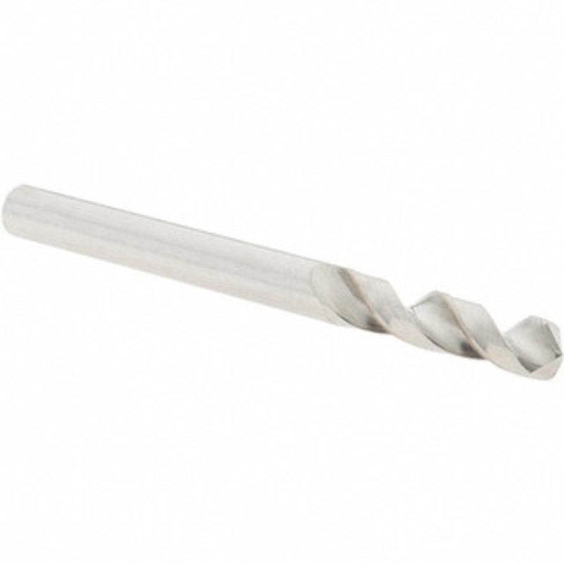 Guhring #9 118 Spiral Flute Cobalt Screw Machine Drill Bit Bright Finish, Right Hand Cut, 26mm Flute Length, 62mm OAL, Four Facet, Split Point, Straight Shank 9055240049800 – 55074835