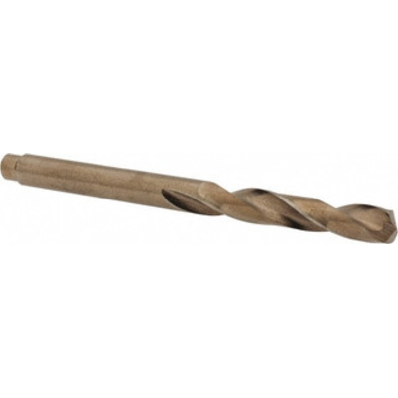 Hertel #17 135 Spiral Flute Cobalt Screw Machine Drill Bit Bright Finish, Right Hand Cut, 1-1/8 Flute Length, 2-3/16 OAL, Split Point, Straight Shank 74130691 – 74130691