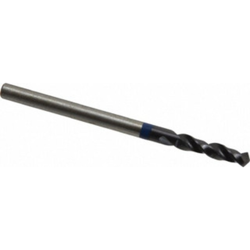 Accupro #32 120 Spiral Flute Cobalt Screw Machine Drill Bit TiAlN Finish, Right Hand Cut, 16mm Flute Length, 46mm OAL, Split Point, Straight Shank 1BS0295-AC – 05493317